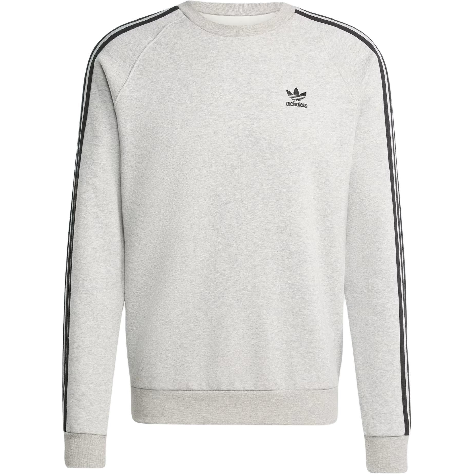 

Adidas Originals Long Sleeve Striped Pattern Sweatshirt Men tops Gray JY1379 M