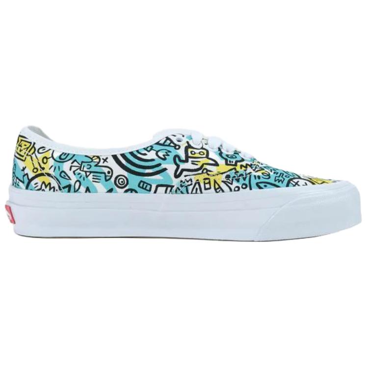 Vans Val Surf X Brady Smith X  Premium LX Authentic 44 Soft Comfortable Durable Low-Top Skate Shoes Unisex Sneakers Blue Yellow VN0011BE410