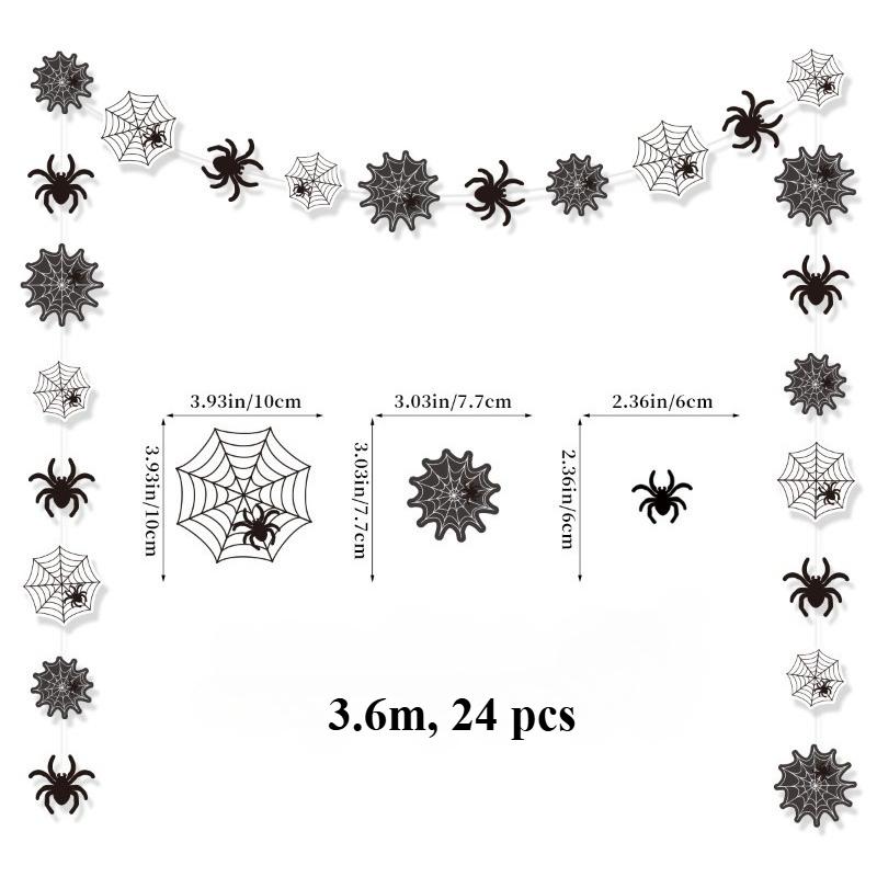 Halloween party decorations banners, ghost festival school shopping malls decorate spider charms and flags