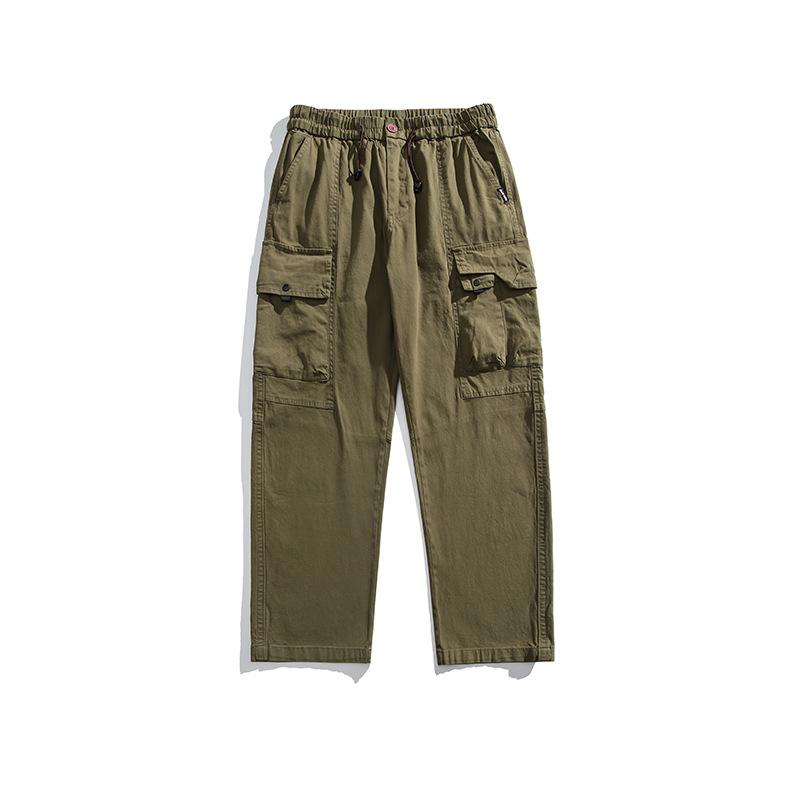 Men's Guochao Hong Kong Style Multi-pocket Versatile Sports Straight Pants Overalls Special for 11111