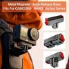 Magnetic Quick Release Alloy Mount Adapter Stable Base for Insta360 AcePro2 X5 Motorcycle Riding Shooting Accessory