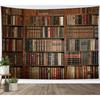 Tapestry Retro Library Old Bookshelf