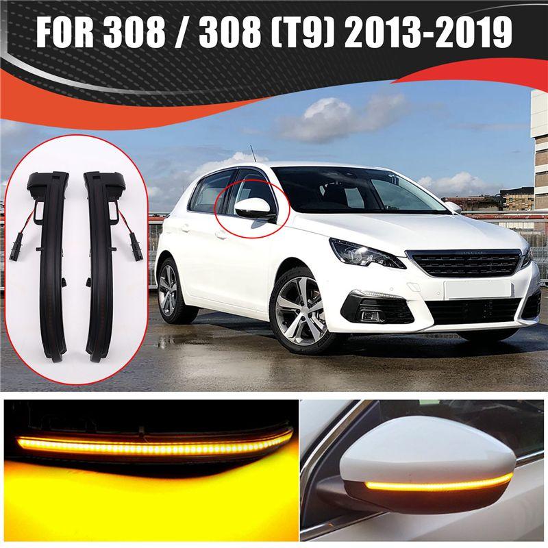 Modern Styling LED Sequential Turn Signal Indicator For 308 T9 SW II Mk2 Dynamic Side Wing Mirror Blinker Lamps