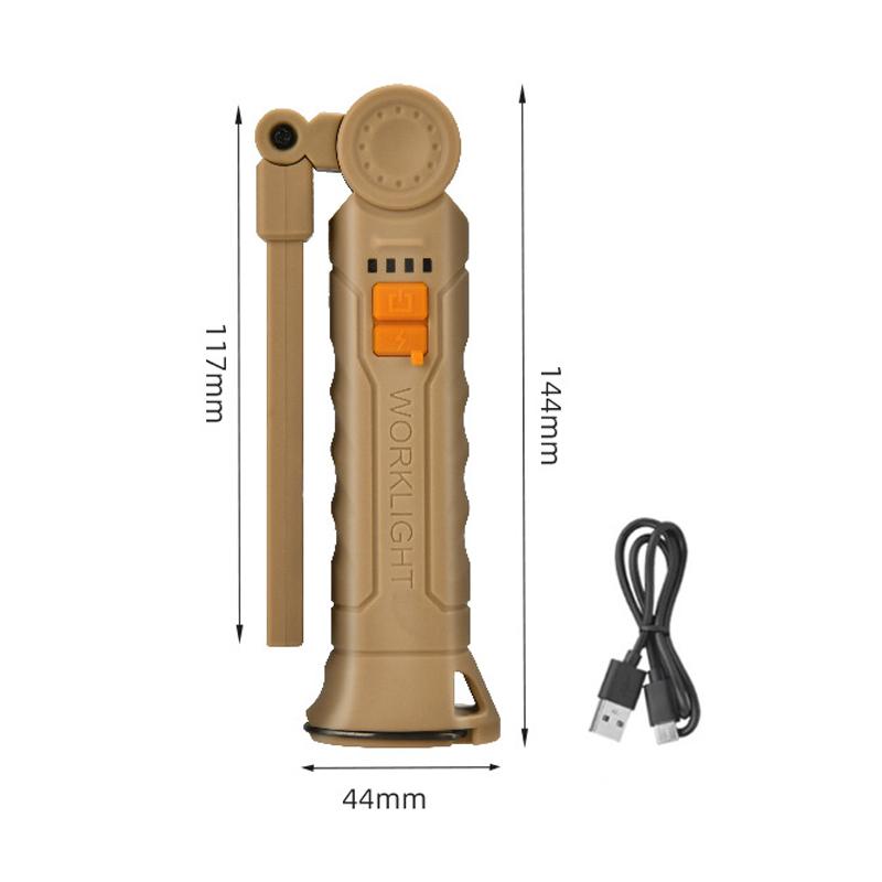 Maintenance Inspection Light 4 Mode Pocket Floodlight 450LM COB LED Work Light Flashlight USB-C 800mA Work Light Magnetic 360° Garage