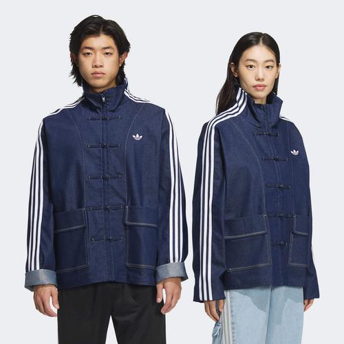 adidas Originals China Track Top Denim Soft Loose Jacket Unisex Denim BlueJW1968