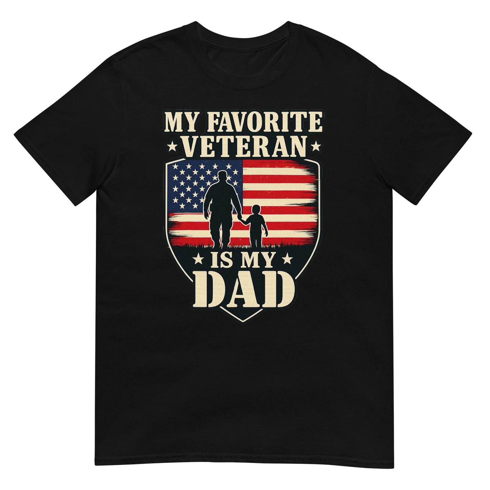 Veterans Day My Favorite Veteran is My Father Proud Kids T-Shirt L