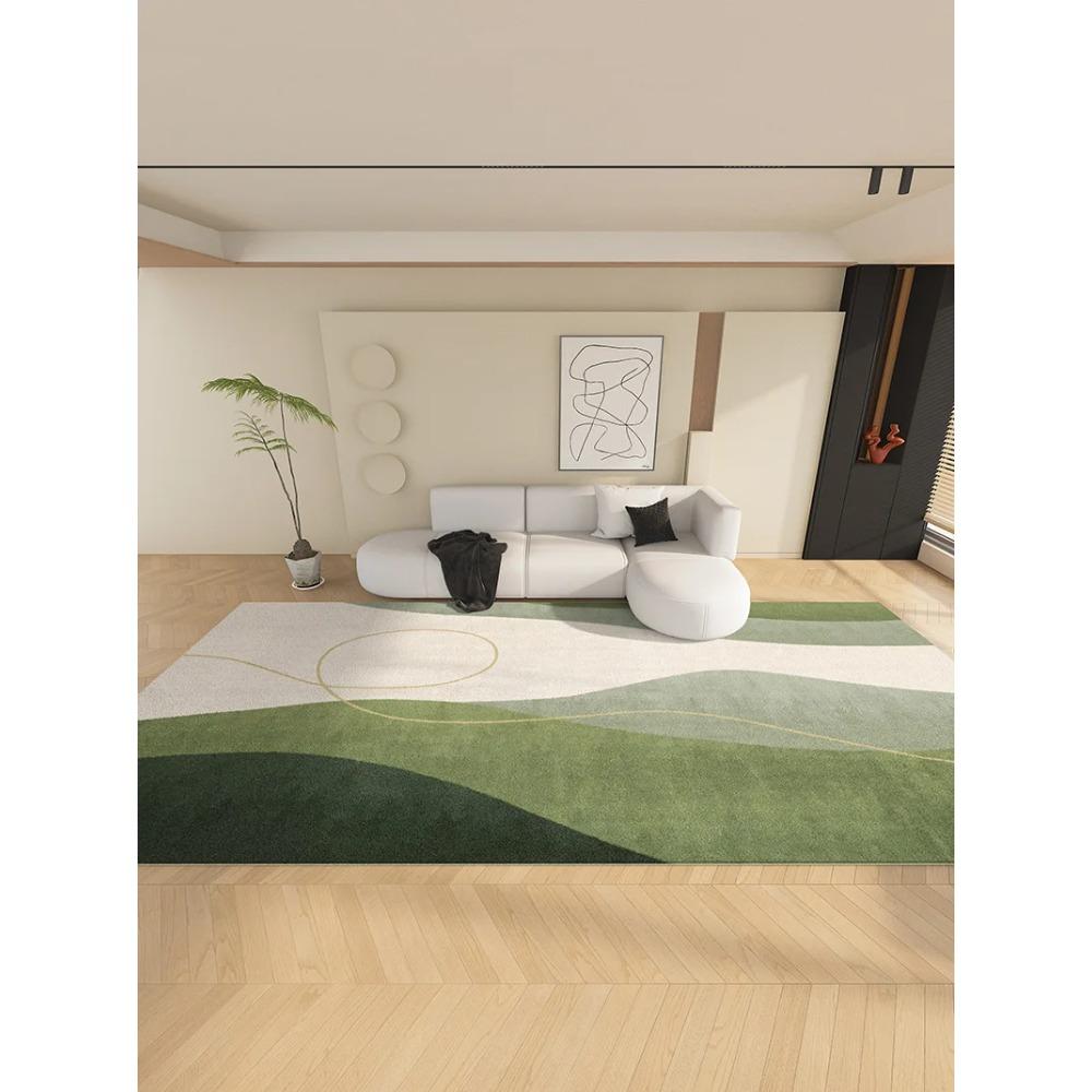 Leichte Luxusteppiche für Wohnzimmer Flauschiger Weicher Lounge Abstrakter Teppich Große Fläche Dick Schlafzimmer Deko Teppich Zuhause Plüsch Bodenmatte