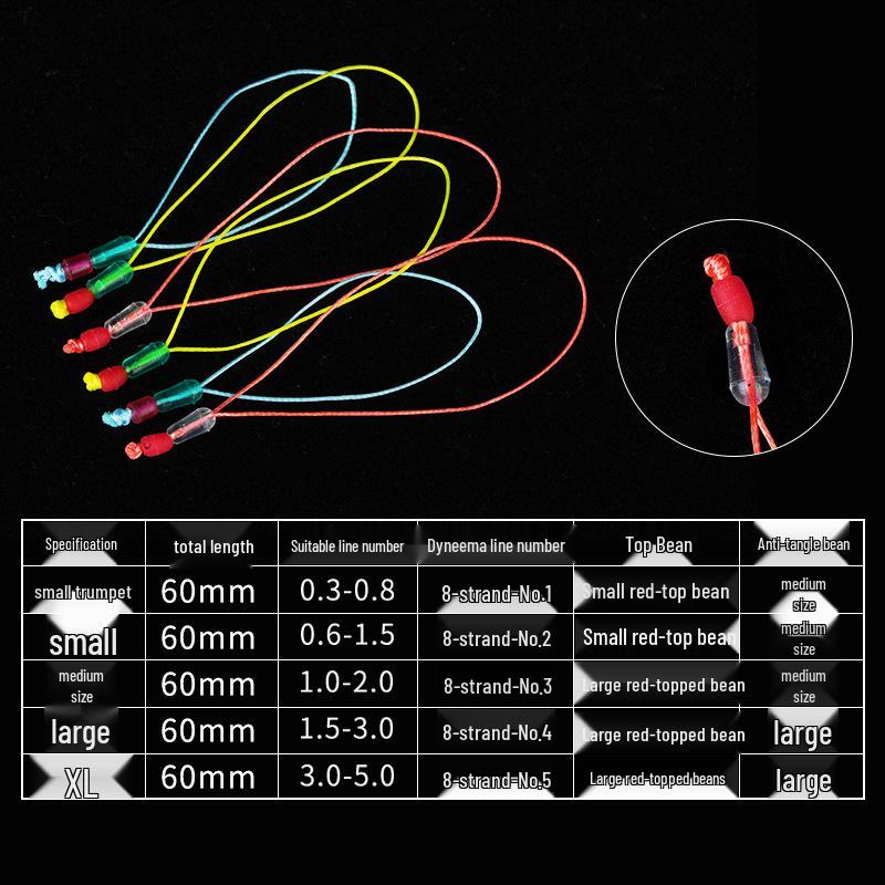 Ensemble de connecteurs de ligne principale Dyneema renforcé avec accessoires pour nœud de scion