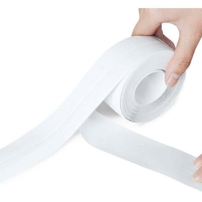 Roll of Adhesive Seals Kitchen and Bathroom Thickness 2.2cm Length 3.2m White