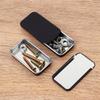 Feb.60 Pack Black Mini Rectangular Metal Tins Boxes With Sliding Lids, Small Empty Slide Top Metal Tin