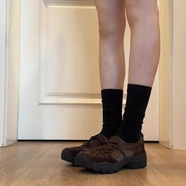 Sheepskin~ height increase 5cm niche ballet style sports loafers women's 2025 bow small leather shoes single shoes casual