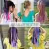5/6Pcs Bohemian Style Sweet Wig Braid Multi-Color Kids Wig Ponytail Headbands  Party