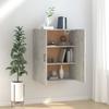 Vidaxl Wall Cabinet, Concrete Grey, 69.5X34X90 Cm