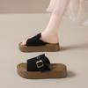 Thick-soled Bag Head Half Slippers Women's Summer New Sandals Wear Retro Lazy One Pedal Beach Shoes
