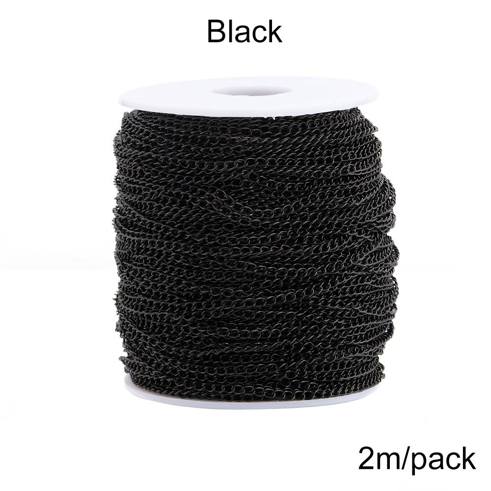 2-5m/lot 1.2-4.0mm Stainless Steel Gold Necklaces Chains Bulk Jewellery Chains For DIY Jewelry Making Findings Accessories