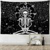 Planet Skull Frame Tapestry Wall Hanging Dark Hippie Tapies Psychedelic Witchcraft Living Room Home Decor