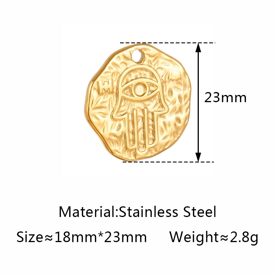 3 Stück Edelstahl Goldfarben Beschichtet Strassstein Blaues Böses Auge Anhänger Halskette Armband Ohrring DIY Schmuckherstellung Zubehör