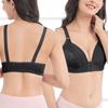 Women Fashion Comfortable Front Closure Bra Floral Pattern Supportive Design Adjustable Straps Soft Fabric Underwire-Free Style