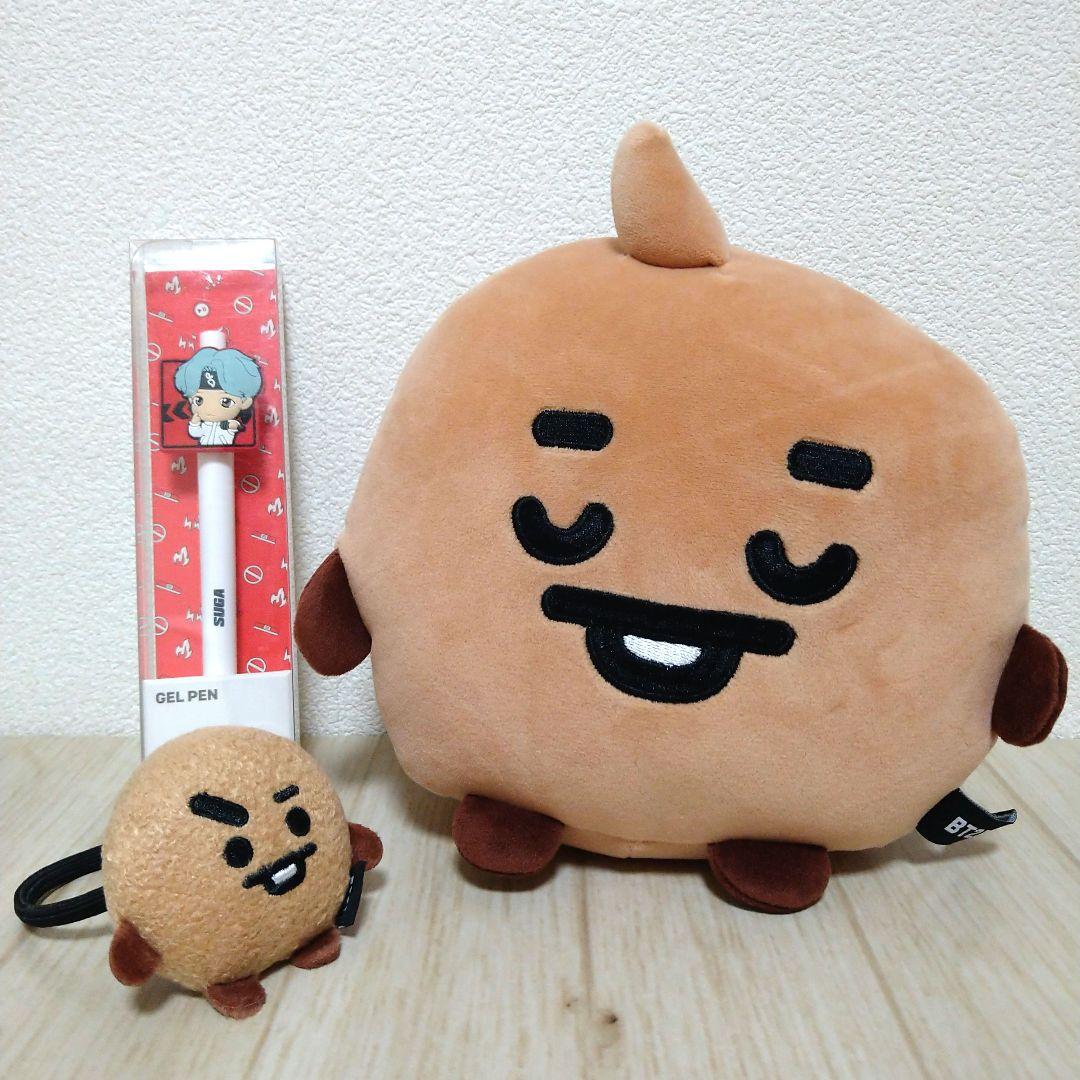 

[Б/У] BT21 BTS SHOOKY Юнги Плюшевая игрушка, Резинка для волос, Шариковая ручка