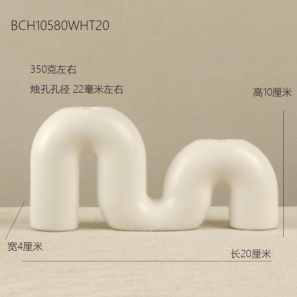 Ceramic Candle Holder European Minimalist Romantic Decorative Table Centerpiece Home Decor For Couples And Women Wedding Gift