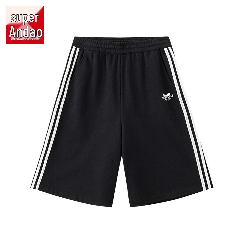 Anta Women s Retro Double Stripe Loose Fit Summer Shorts S