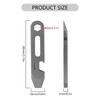 Compactly Titaniums Camping Tool Keychain Screwdriver Bottle Opener Multifunctional Ruler Portable Outdoor Accessory