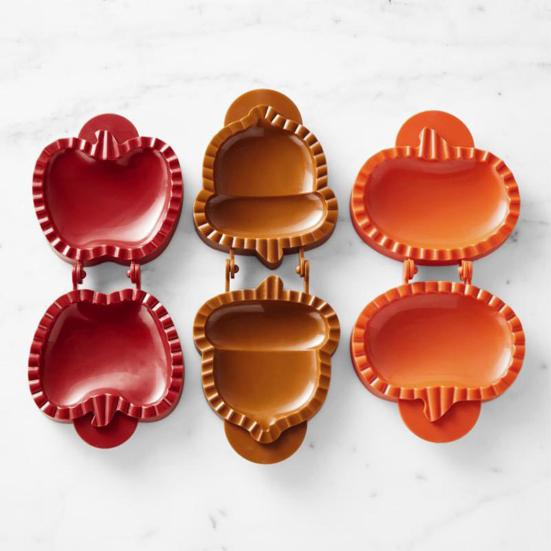 Yousheng Dough Press Pocket Pie Mold Holiday Pumpkin Ghost Bat Fruit Shape Cookie Mold Party Hand Pie Cutter Pudding Cake Decoration