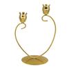 Nordic Flower Shape Tapered Candle Holder Metal Candlestick Candelabra Centerpieces Decoration for Elegant in Any Room