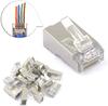 RJ45 Cat.5e Plugs - 100 Pcs, LogiLink, Shielded, Gold-plated Contacts, Easy Assembly