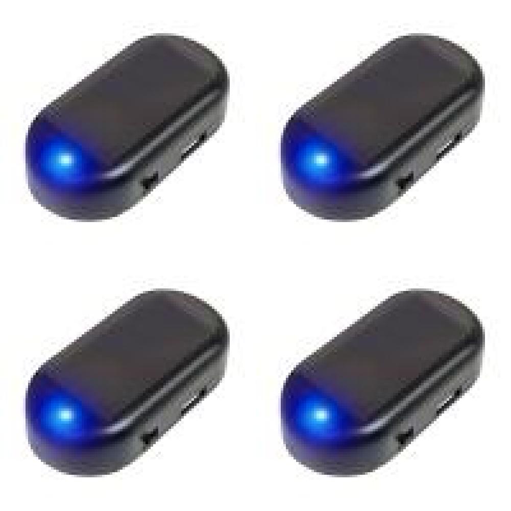 1-5PCS Car Fake Security Light Solar Powered Simulated Dummy Alarm Anti-Theft Wireless Warning Lamp LED Flashing Imitation Lamp