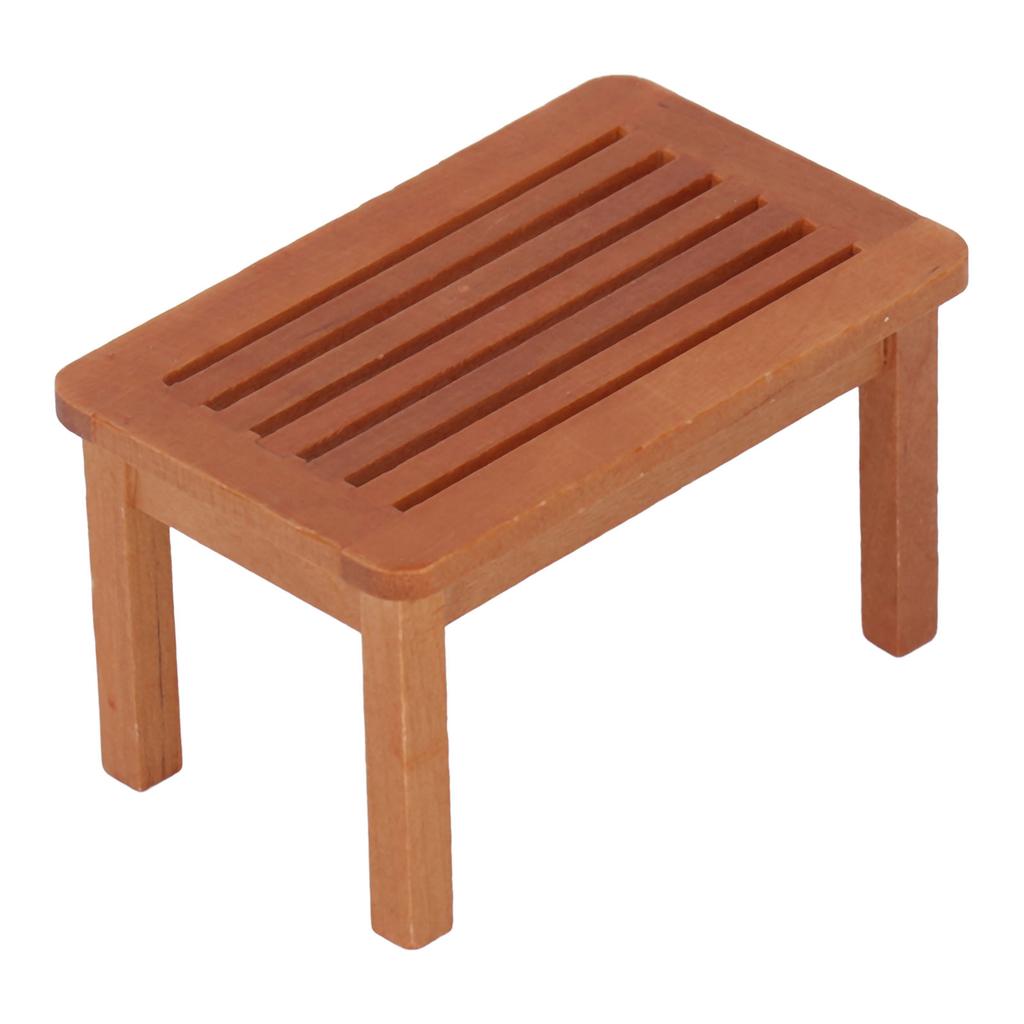 Puppenhaus Miniaturbank Lebendiges Lebensechtes Aussehen Reine Farbe Puppenhaus Gartenhocker für 1:12