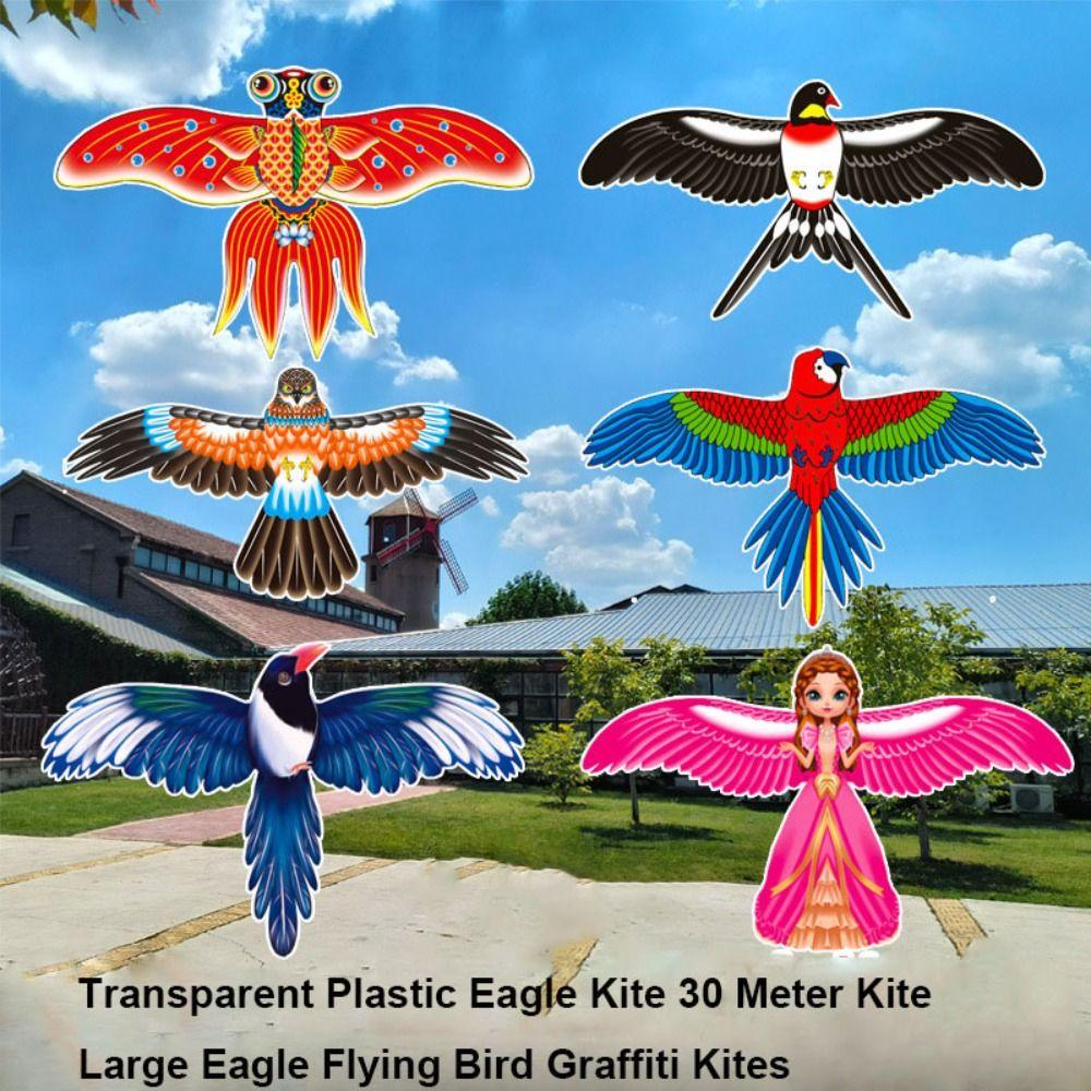 

DIY Toy Large Eagle Kites with 30 Meter Kite Line Flying Bird Kites Garden Outdoor Sports 5