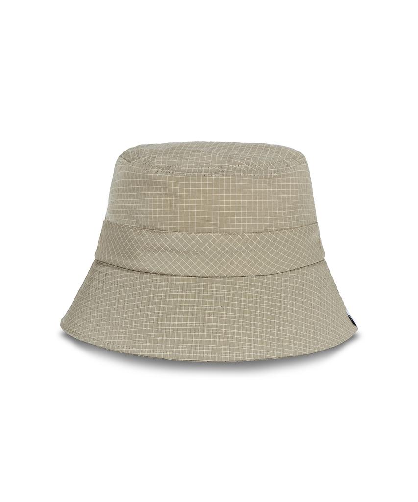 Bajal Vz Label Ripstop Bucket Hat Beige
