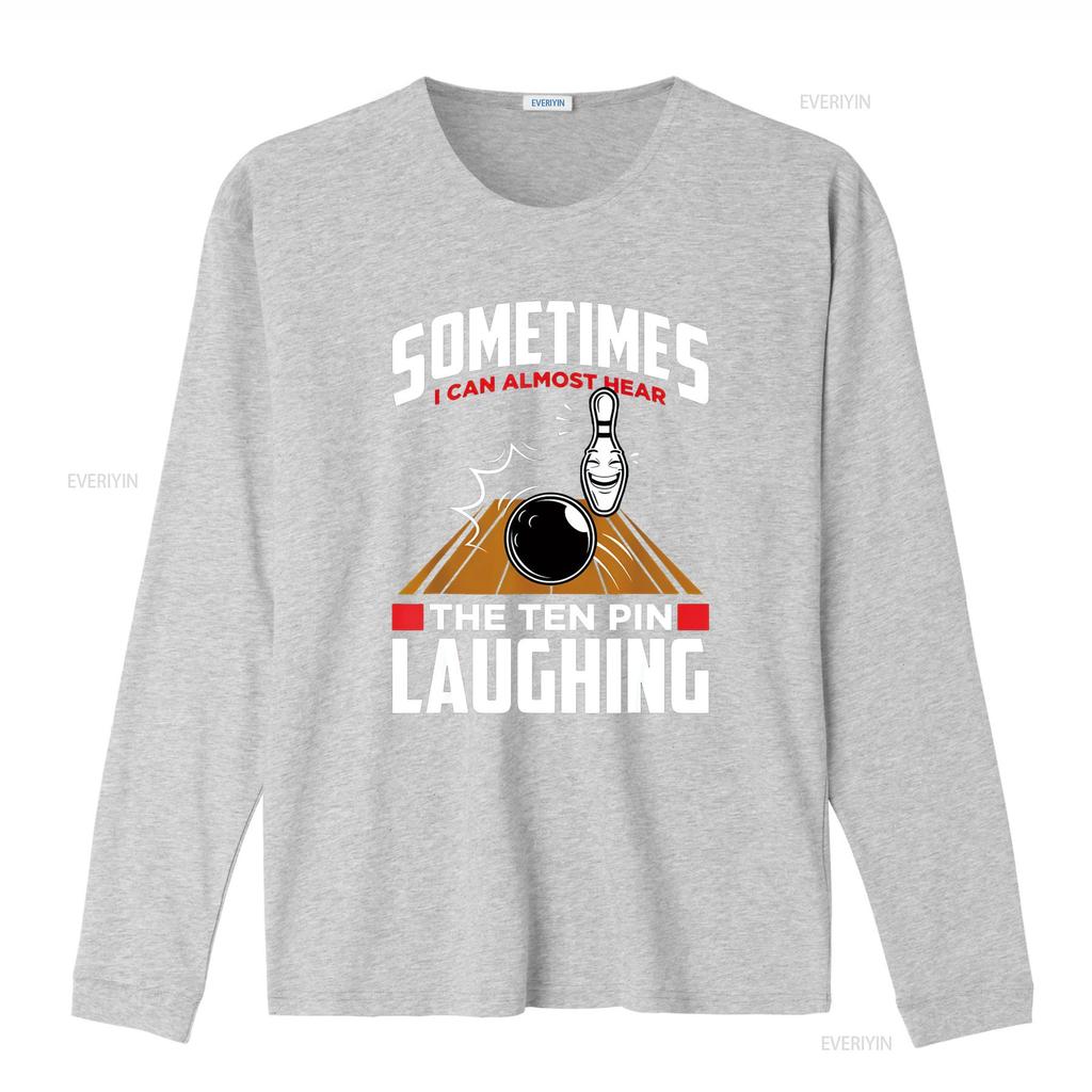 Hear The Ten Pin Laughing Funny Bowler Bowling T Shirt vintage Washed Unisex Soft Stylish Versatile Top For Everyday Wear