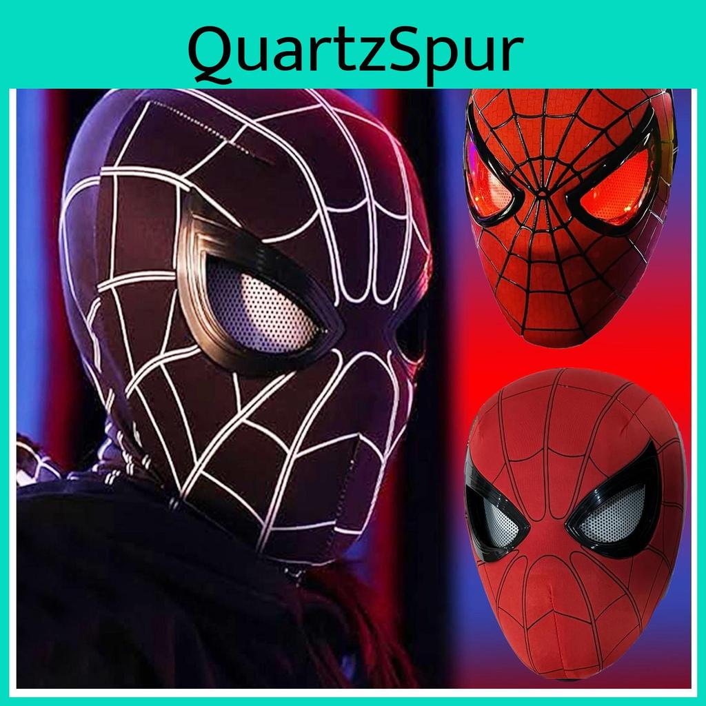 Peripheral Helmet Cos Face Headgear Mask Glowing Eyes Movable