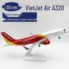 30CM VietJet Air A320 Aircraft Model: Static Display Ornament & Aviation Gift