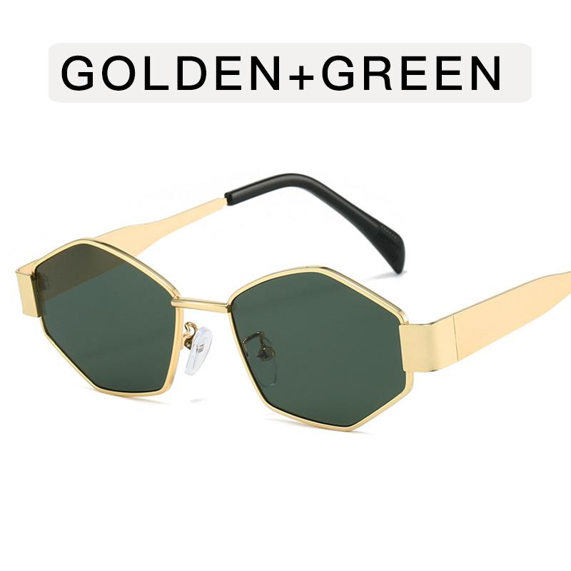 European American Style Women Sunglasses Polygon Shape New Fashion Designer Sunglasses Men Vintage Stylish Female Sunglass
