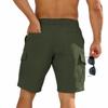 Men's Loose Casual Loose-fit Waist Workwear Multi-pocket Shorts