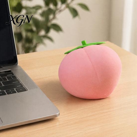 Anxiety Relief Toy Giant Peach Stress Toy, Realistic Large Squeeze TPR Ball Simulated Fruit Sensory Desk for Adults & Kids