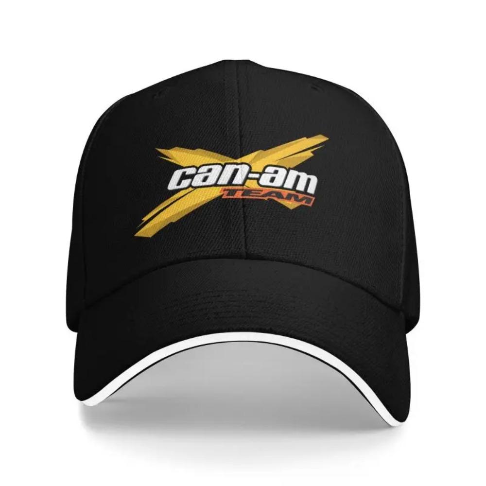 Cappellino da Baseball con Stampa Logo BRP Can Am Personalizzato Cappelli Sandwich Casual Estivi per Uomo Donna Sport all'Aperto Cappello con Visiera Parasole Regolabile