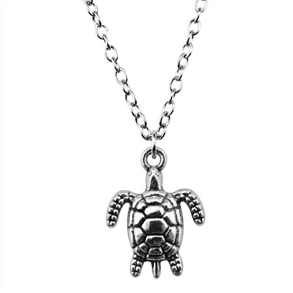 Seahorse Charm Necklace Ocean Marine Life Pendant Beach Vacation Nautical Jewelry 43cm Chain