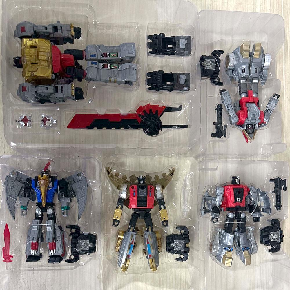 BPF Volcanicus 5IN1 Combine Robot Transformation Playthings G1 Dinobot Dinosaur Grimlock Swoop Sludge Slag Snarl Figure Deformed Model