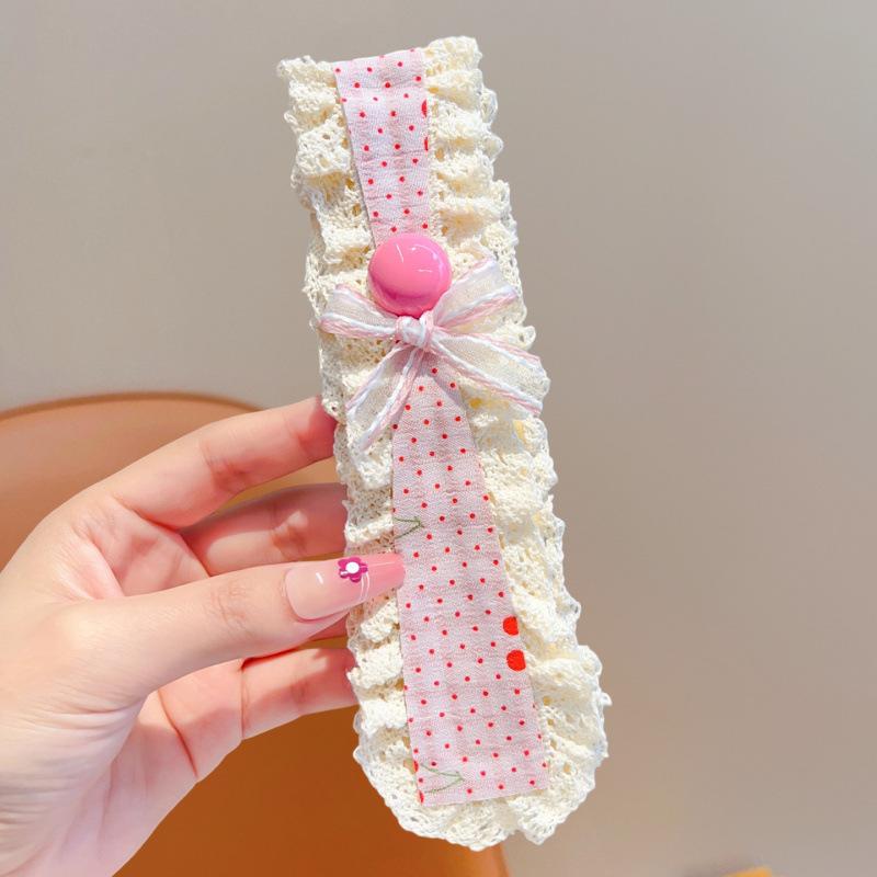 1/3Pcs Sweet Cute Baby Headbands Bangs Stickers Girls Princess Hair Artifact Kids Headwear Photography Props