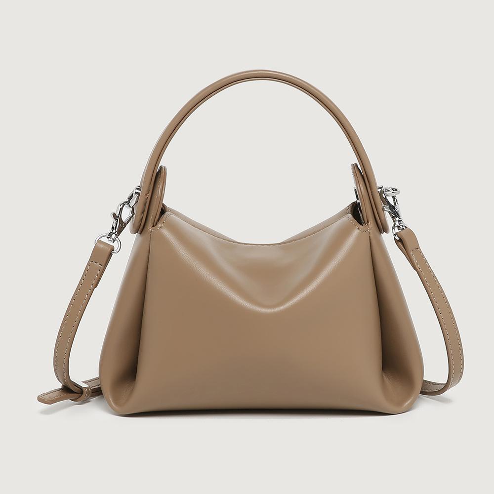 

Простые женские кожаные сумки, летние однотонные офисные женские легкие сумки через плечо, повседневные женские мягкие сумки