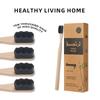 1PCS/4PCS Toothbrush for Adult Biodegradable Bamboo Toothbrush Environmentally Friendly Natural Material Ultra Dense and 10000 S