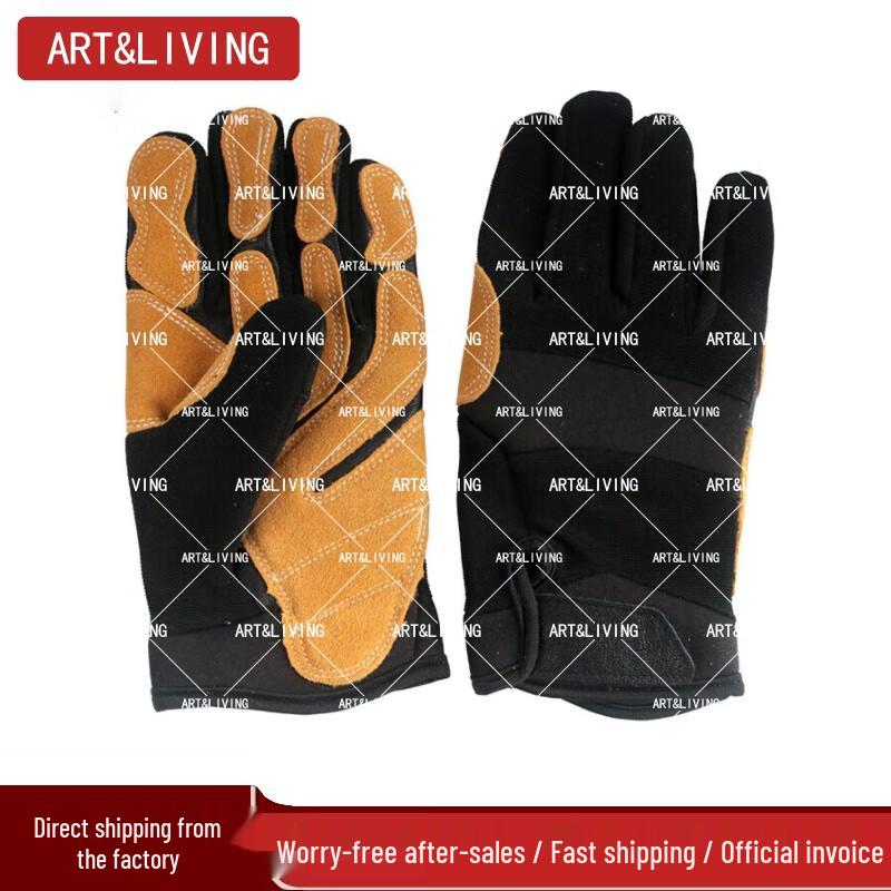 

ART&LIVING Cowhide Climbing & Rappelling Gloves
