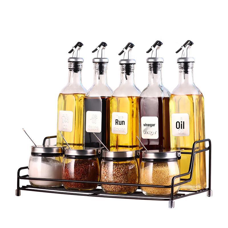 

Набор из 9 предметов: железная кухонная полка для специй и приправ