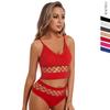 Hollow Underwear Set for Women with Small Breasts Push Up Bra Without Rims Plus Size Sports Camisole