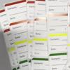 100pcs Color Fridge Sticker Self-adhesive Organization Labels New Home StorageTags