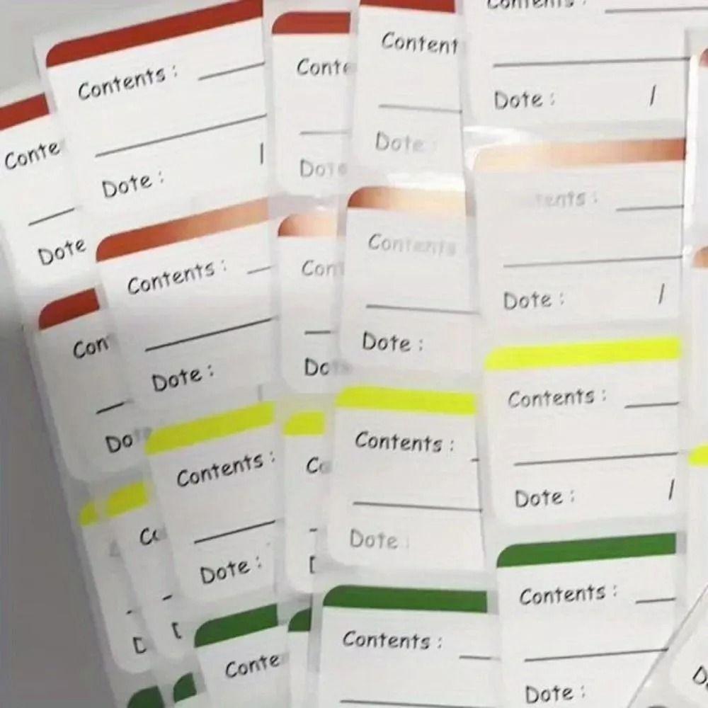100pcs Color Fridge Sticker Self-adhesive Organization Labels New Home StorageTags